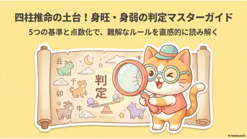 身旺・身弱の判定フローチャート・四柱推命解説