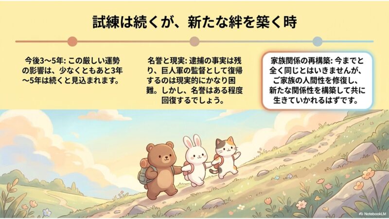 試練は続くが新たな絆を築く時