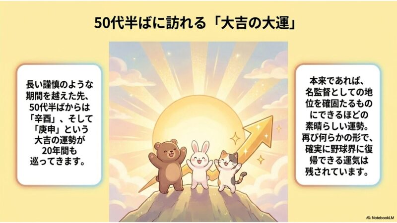 50代半ばに訪れる大吉の大運