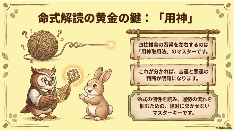命式解読の黄金の鍵は用神