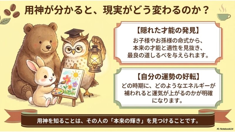 用神が分かると現実がどう変わるか