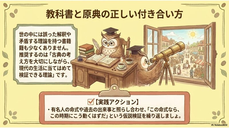 教科書と原典の正しい付き合い方