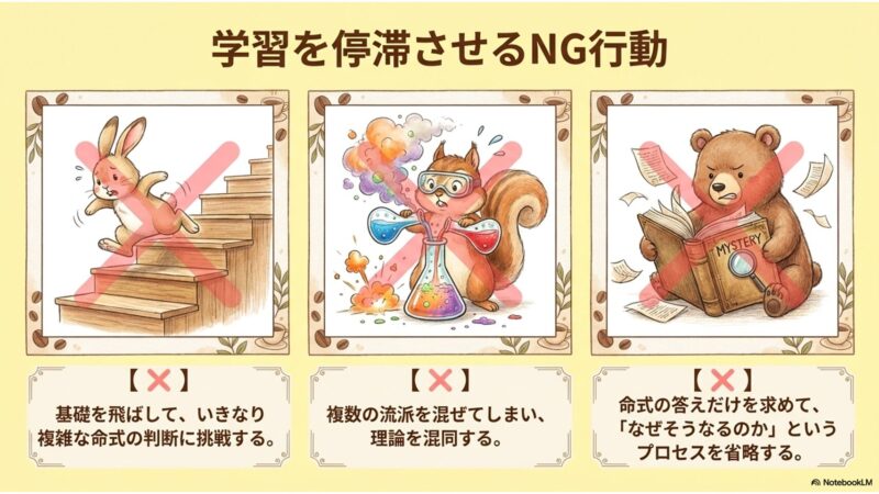 学習を停滞させるNG行動