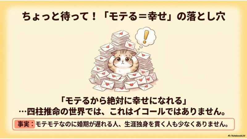 モテる＝幸せではない 落とし穴