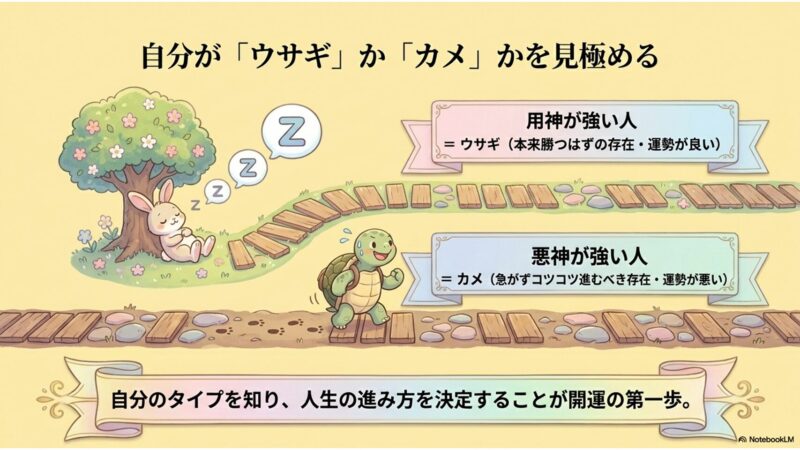 自分がウサギかカメかを見極める