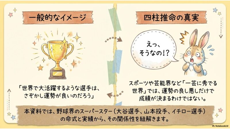 一般的イメージと四柱推命の真実のギャップ