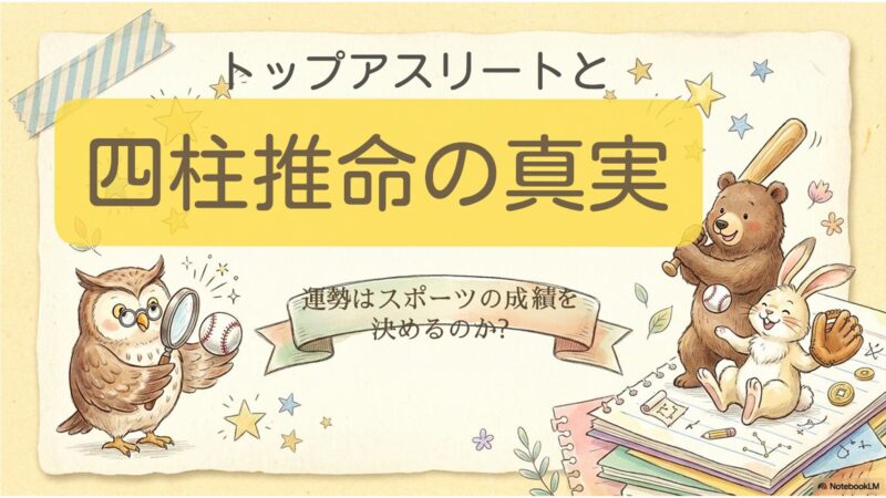 トップアスリートと四柱推命の真実