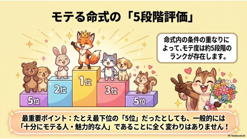 モテる命式の5段階評価