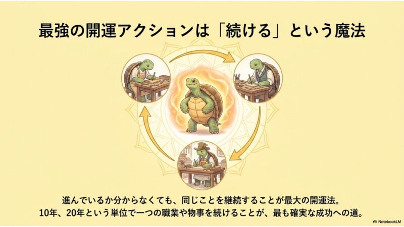 最強の開運アクションは続けるという魔法