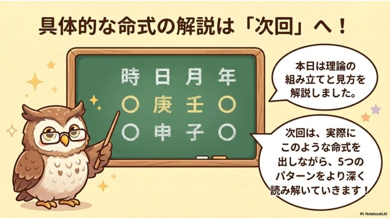 次回は具体的な命式を解説