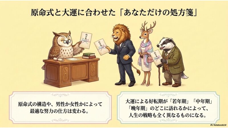 原命式と大運に合わせたあなただけの処方箋