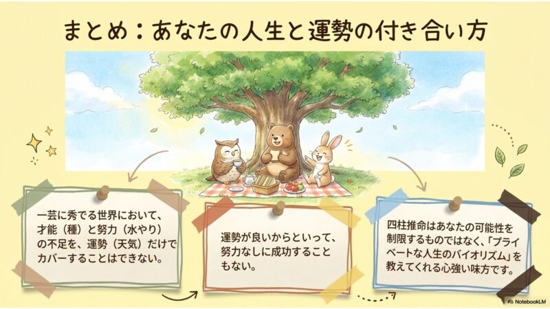 まとめ あなたの人生と運勢の付き合い方