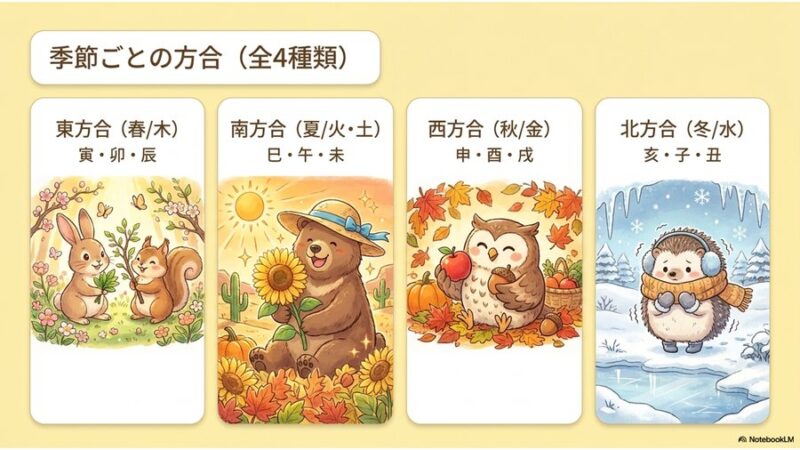 季節ごとの方合（全4種類）