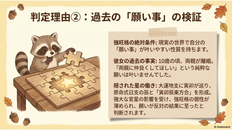 判定理由②過去の願い事の検証