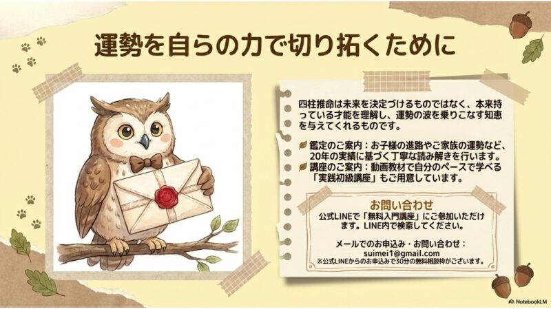 運勢を自らの力で切り拓くために