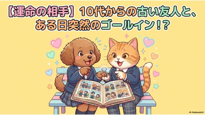 運命の相手|10代からの古い友人と、ある日突然のゴールイン