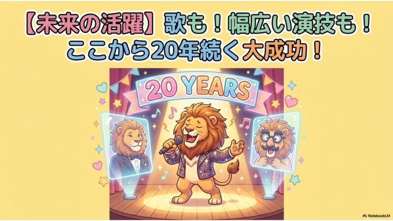 未来の活躍|歌も!幅広い演技も!ここから20年続く大成功