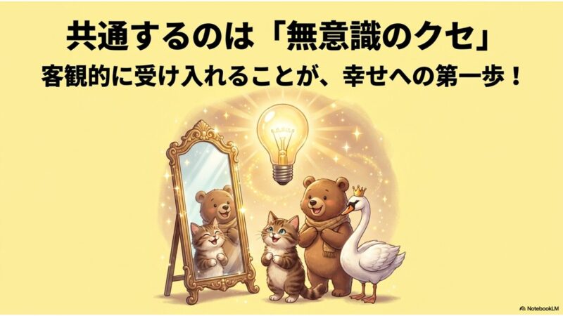 共通するのは無意識のクセ 客観的に受け入れることが幸せへの第一歩