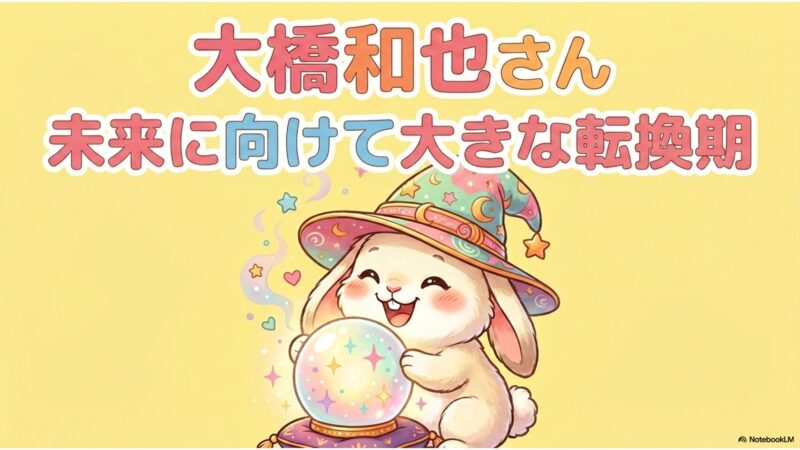 大橋和也さん|未来に向けて大きな転換期