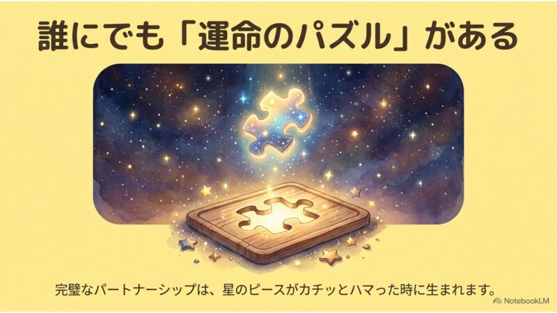 誰にでも運命のパズルがある