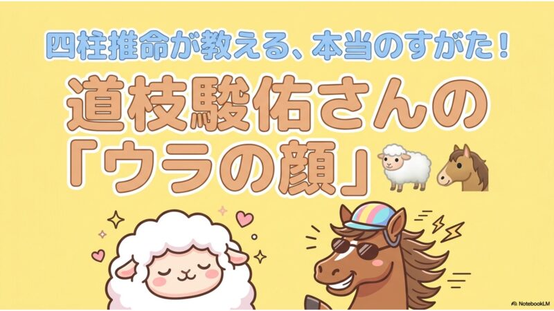 四柱推命が教える、道枝駿佑さんの本当のすがた