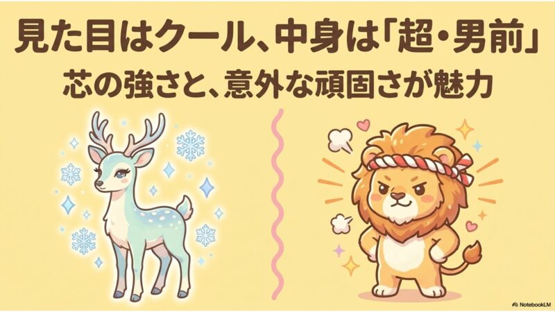 クールな見た目、超男前な中身
