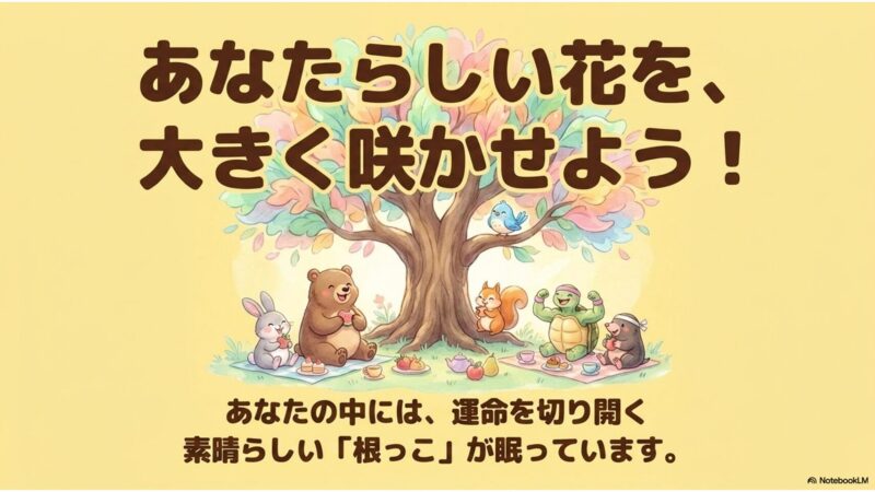 あなたらしい花を大きく咲かせよう