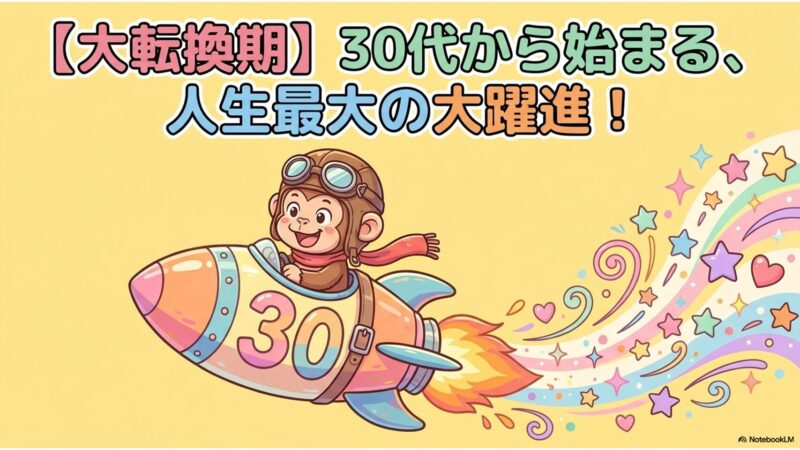 大転換期|30代から始まる人生最大の大躍進