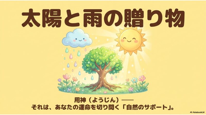 用神=太陽と雨の贈り物