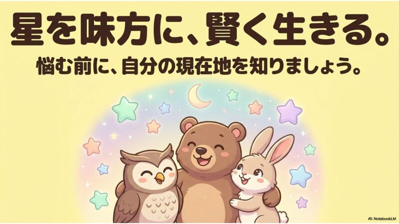 星を味方に、賢く生きる。悩む前に、自分の現在地を知りましょう