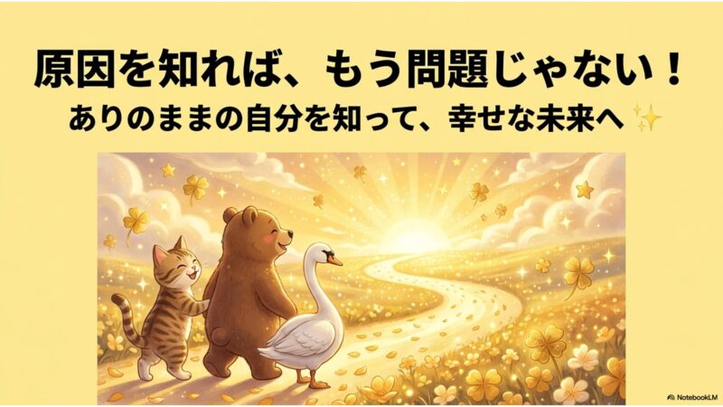 原因を知れば もう問題じゃない ありのままの自分を知って幸せな未来へ