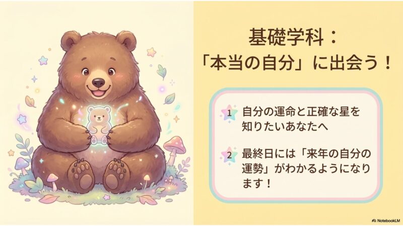 基礎学科：「本当の自分」に出会う！