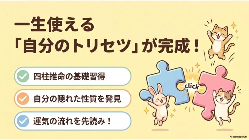 一生使える「自分のトリセツ」が完成！