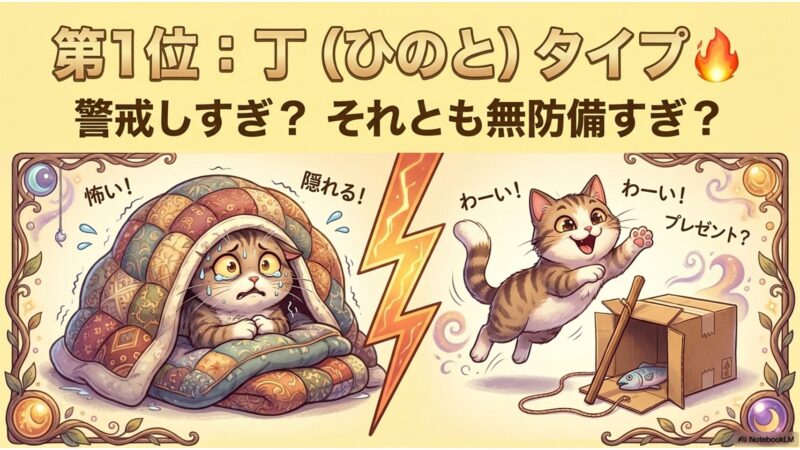 第1位 丁タイプ 警戒しすぎ それとも無防備すぎ