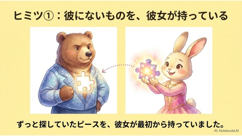 ヒミツ①:彼にないものを彼女が持っている