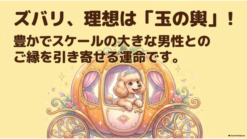 ズバリ、理想は「玉の輿」!
