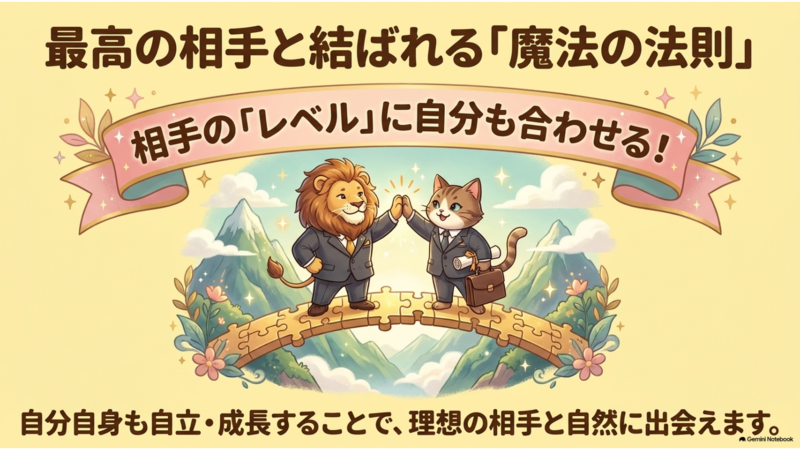 最高の相手と結ばれる「魔法の法則」