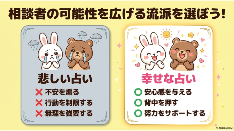 相談者の可能性を広げる流派を選ぼう