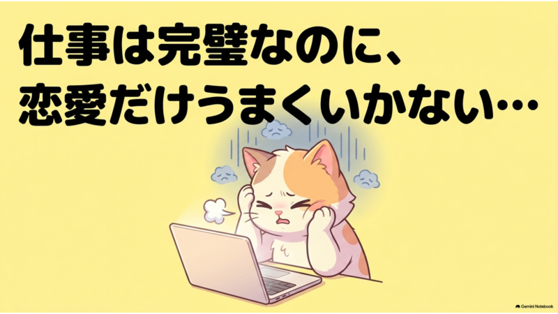 仕事は完璧なのに、恋愛だけうまくいかない
