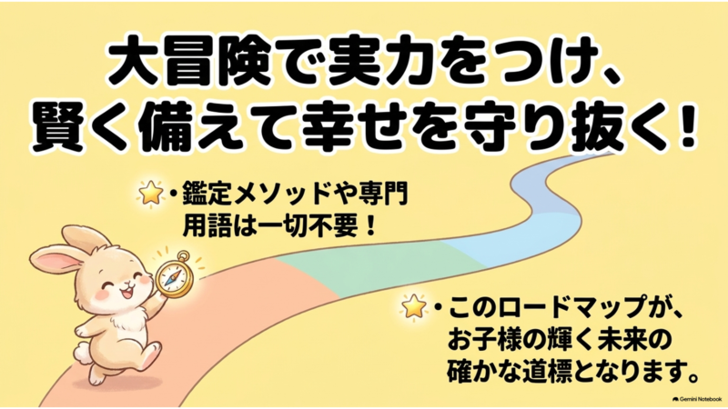 大冒険で実力をつけ、賢く備えて幸せを守り抜く