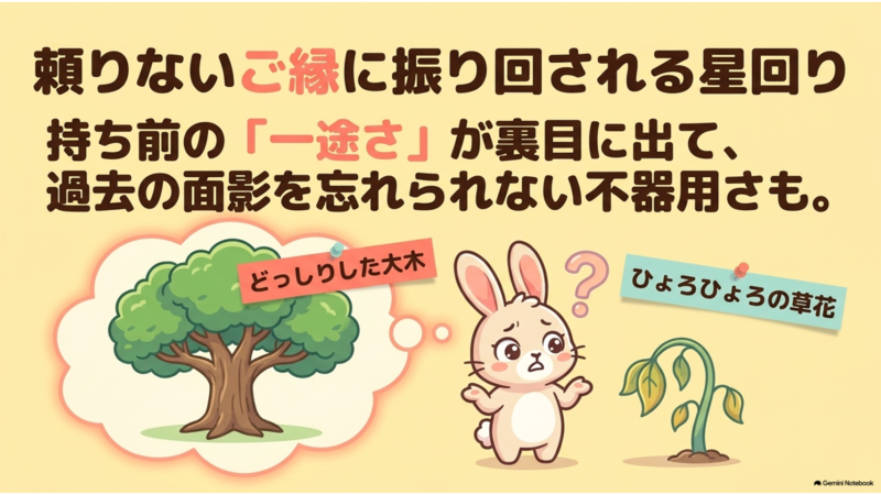 頼りないご縁に振り回される星回り