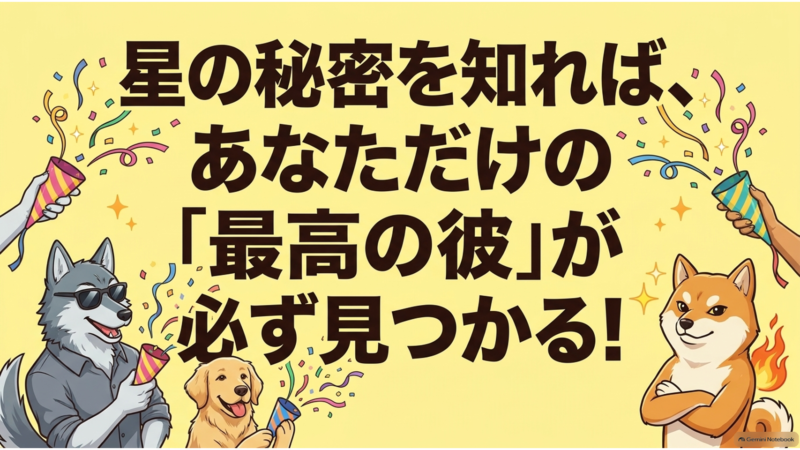 星の秘密を知ればあなただけの最高の彼が見つかる