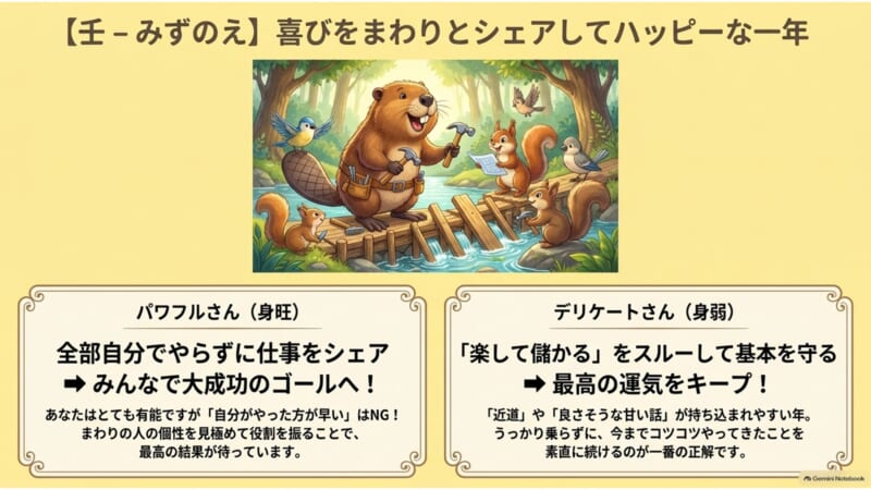 壬日干の2027年丁未年の運勢 身旺と身弱
