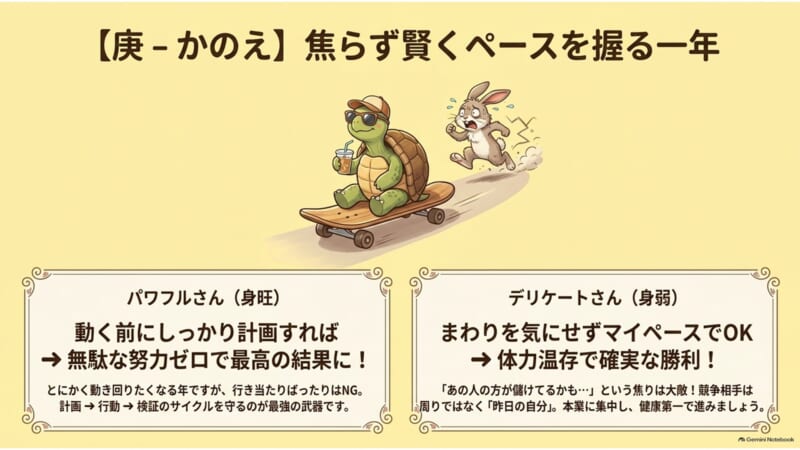 庚日干の2027年丁未年の運勢 身旺と身弱